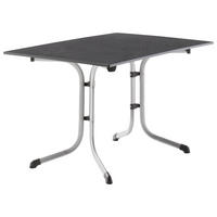 GARTENTISCH Holzwerkstoff Anthrazit, Graphitfarben rechteckig  - Anthrazit/Graphitfarben, MODERN, Holzwerkstoff/Metall (120/80/73cm) - Sieger