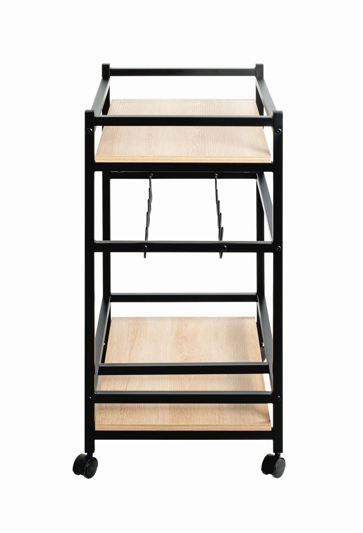 SERVIERWAGEN in Eichefarben, Kaschmir  - Kaschmir/Eichefarben, Trend, Holzwerkstoff/Kunststoff (60/40/80cm)