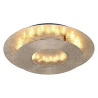 PLAFONIERĂ CU LED - auriu, Design, metal (24/8cm)