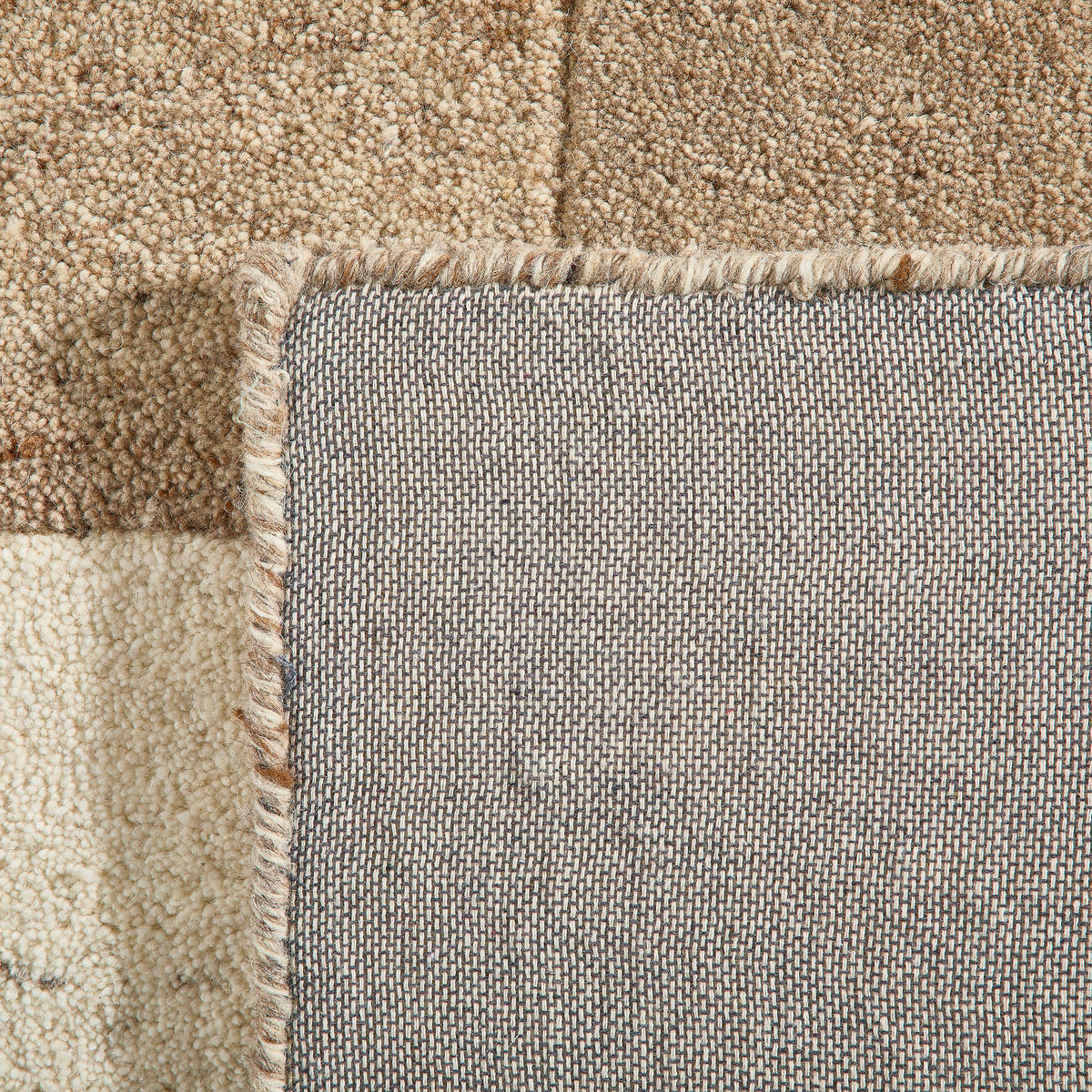 WOLLTEPPICH Wohnzimmer 120/170 cm MULTI BOX Naturfarben, Beige rechteckig  - Beige/Naturfarben, Design, Textil (120/170cm) - Linea Natura