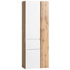 HOCHSCHRANK 65/180/35 cm  - Eiche Wotan/Weiß, MODERN, Holzwerkstoff (65/180/35cm) - Held