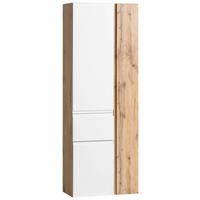 HOCHSCHRANK 65/180/35 cm  - Eiche Wotan/Weiß, MODERN, Holzwerkstoff (65/180/35cm) - Held