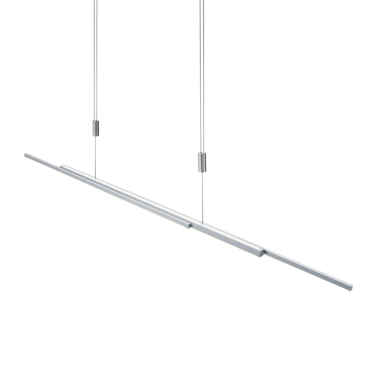 LED-HÄNGELEUCHTE 110-203/150 cm  - Design, Metall (110-203/150cm) - Bankamp