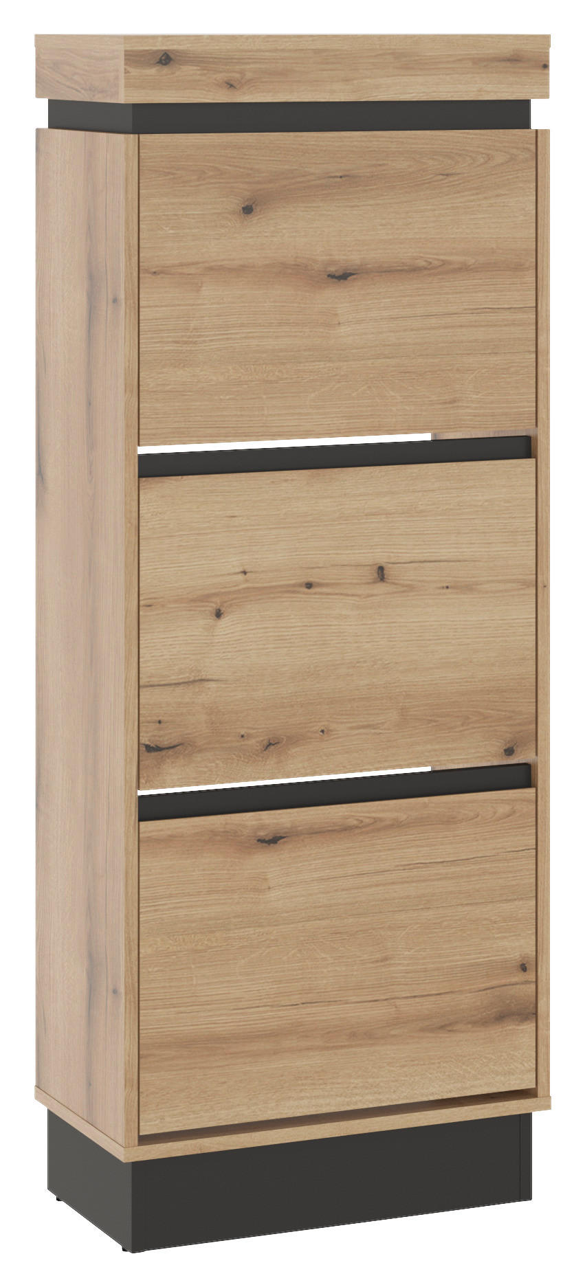 Schuhschrank Corte Grau/eiche Dekor B: 53,8 Cm