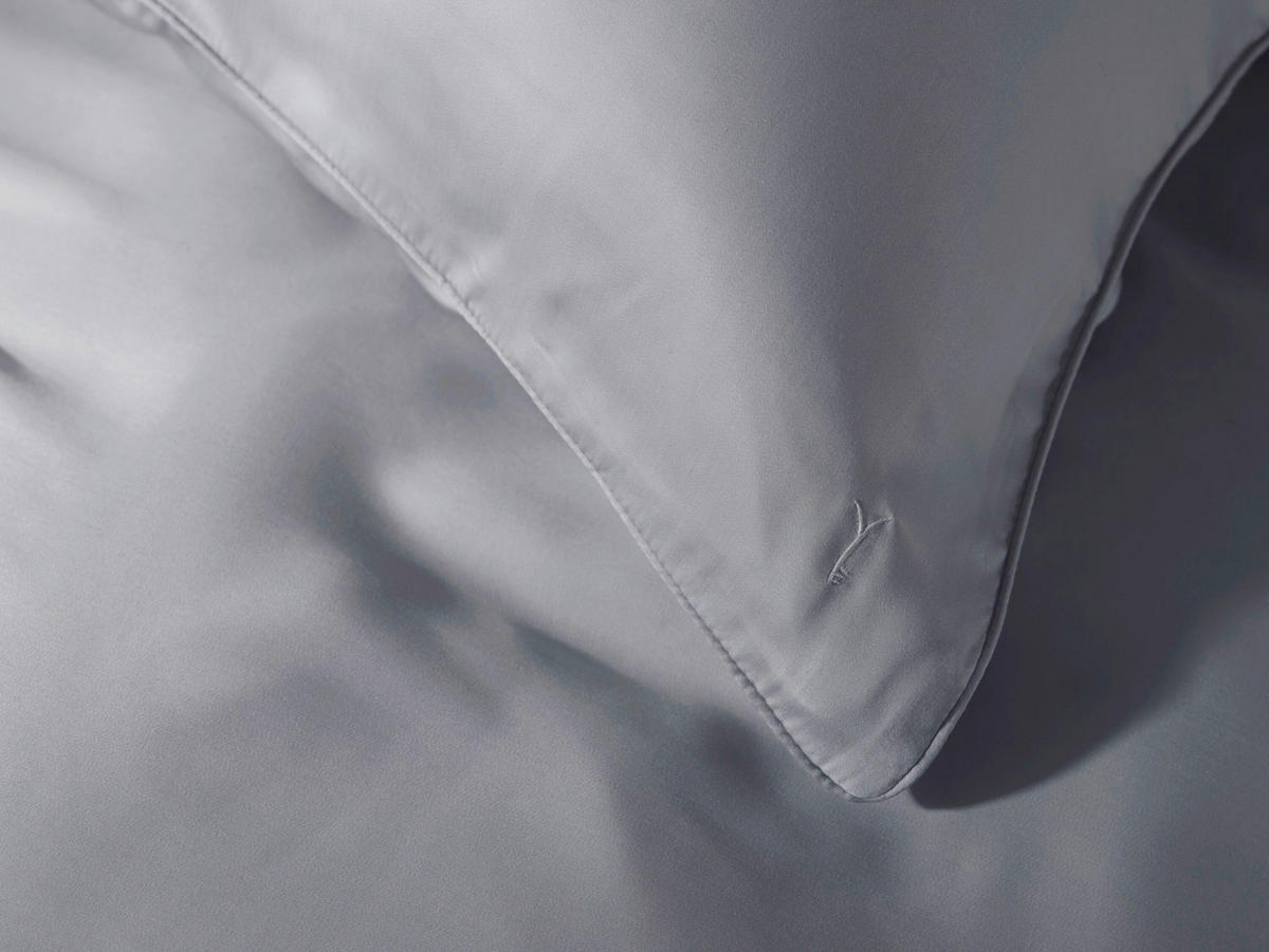 BETTWÄSCHE 2-teilig Suite-New-York Makosatin 135/200 cm  - Blau, Basics, Textil (135/200cm)