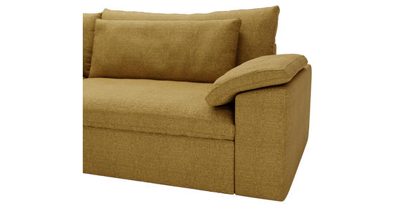 ECKSOFA  in Webstoff Currygelb  198/306 cm  - Currygelb/Schwarz, MODERN, Kunststoff/Textil (198/306cm) - Carryhome