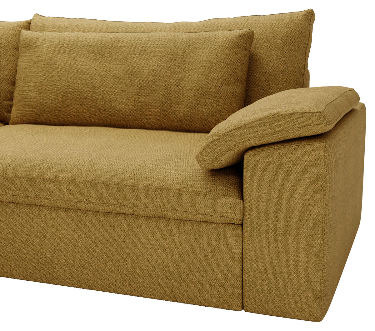 ECKSOFA  in Webstoff Currygelb  198/306 cm  - Currygelb/Schwarz, MODERN, Kunststoff/Textil (198/306cm) - Carryhome
