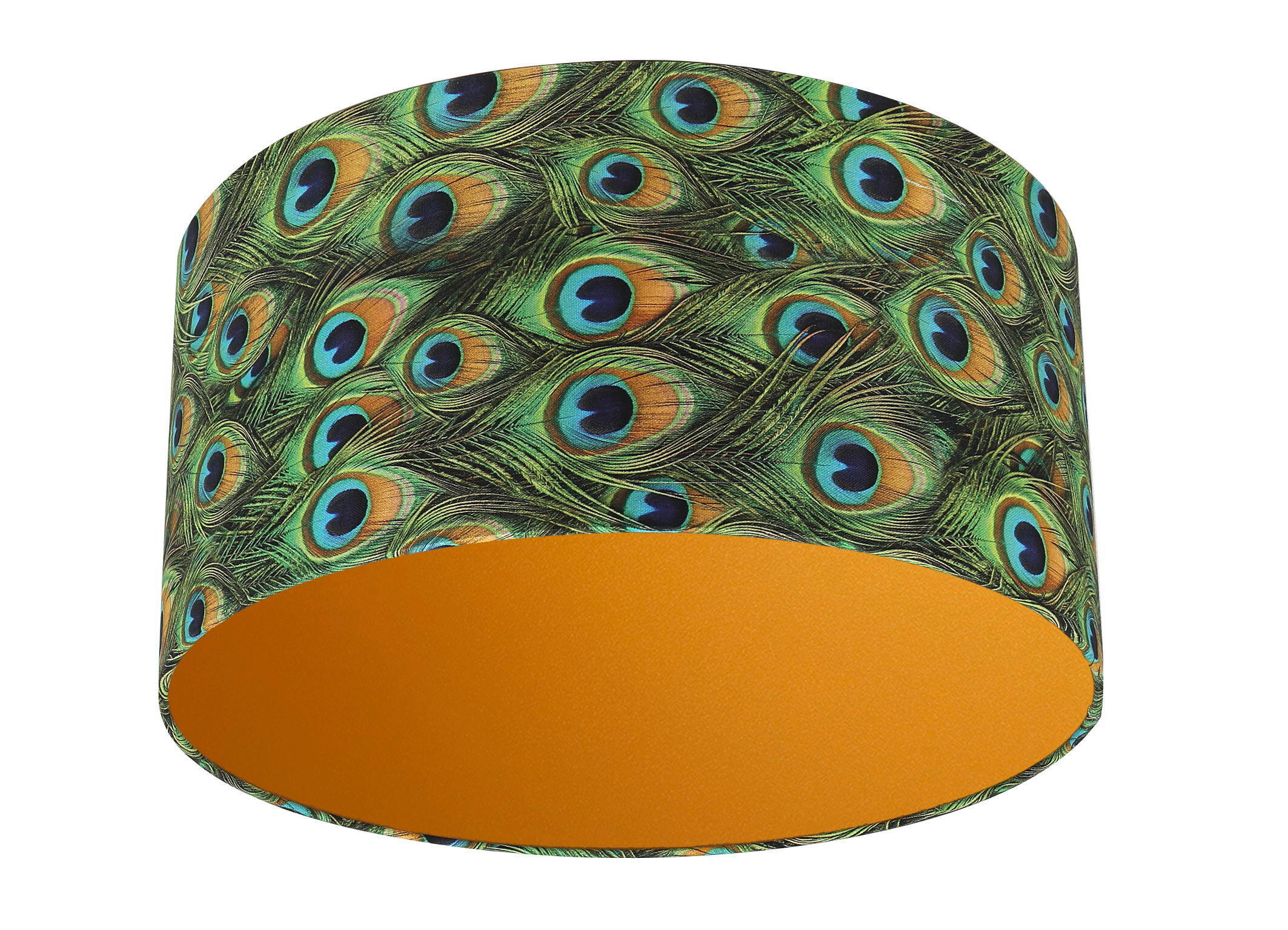 XXXLutz Leuchtenschirm Velour Blau 35 cm
