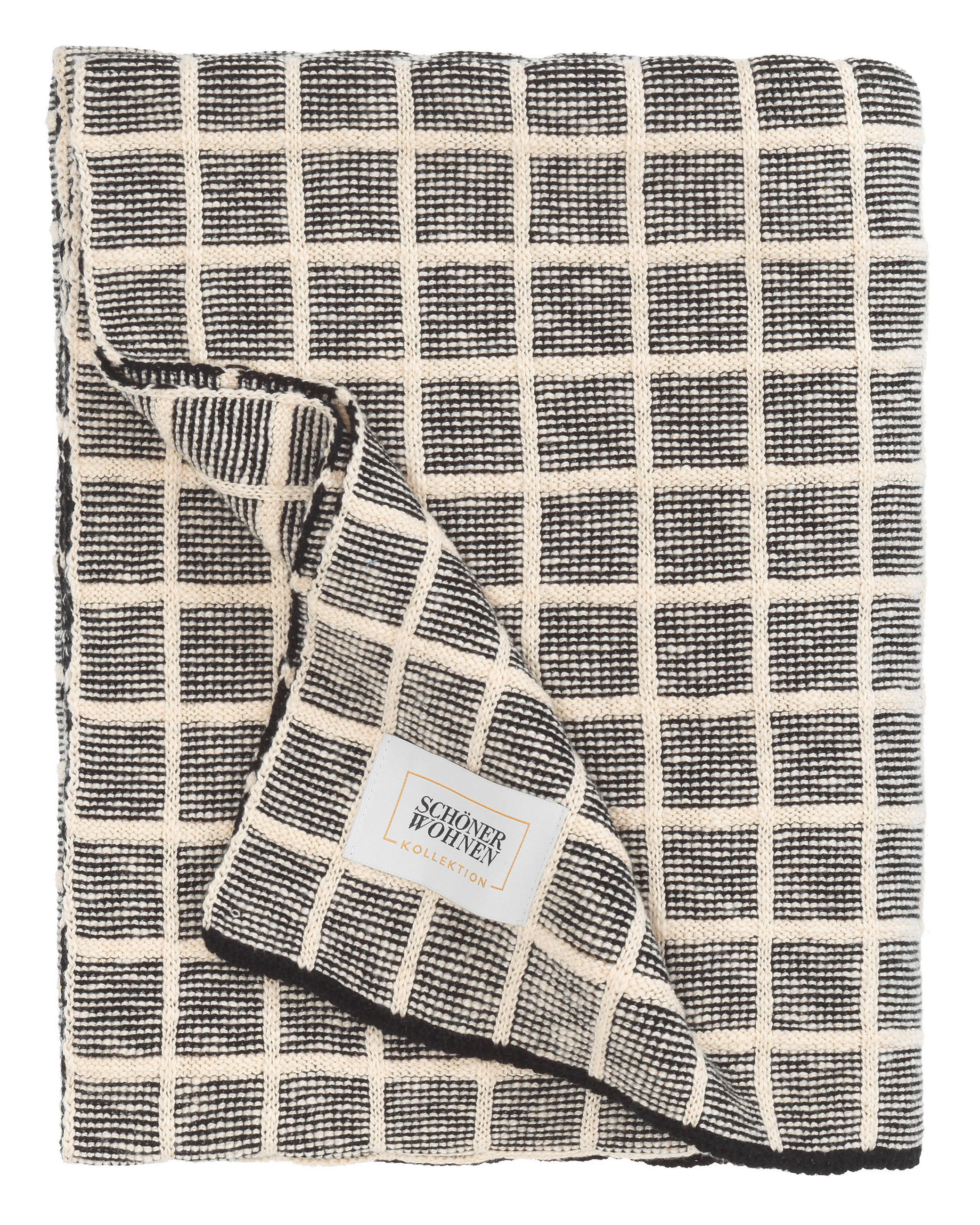 PLAID SW-DIARY  - Schwarz/Braun, Basics, Textil (130/170cm) - Schöner Wohnen
