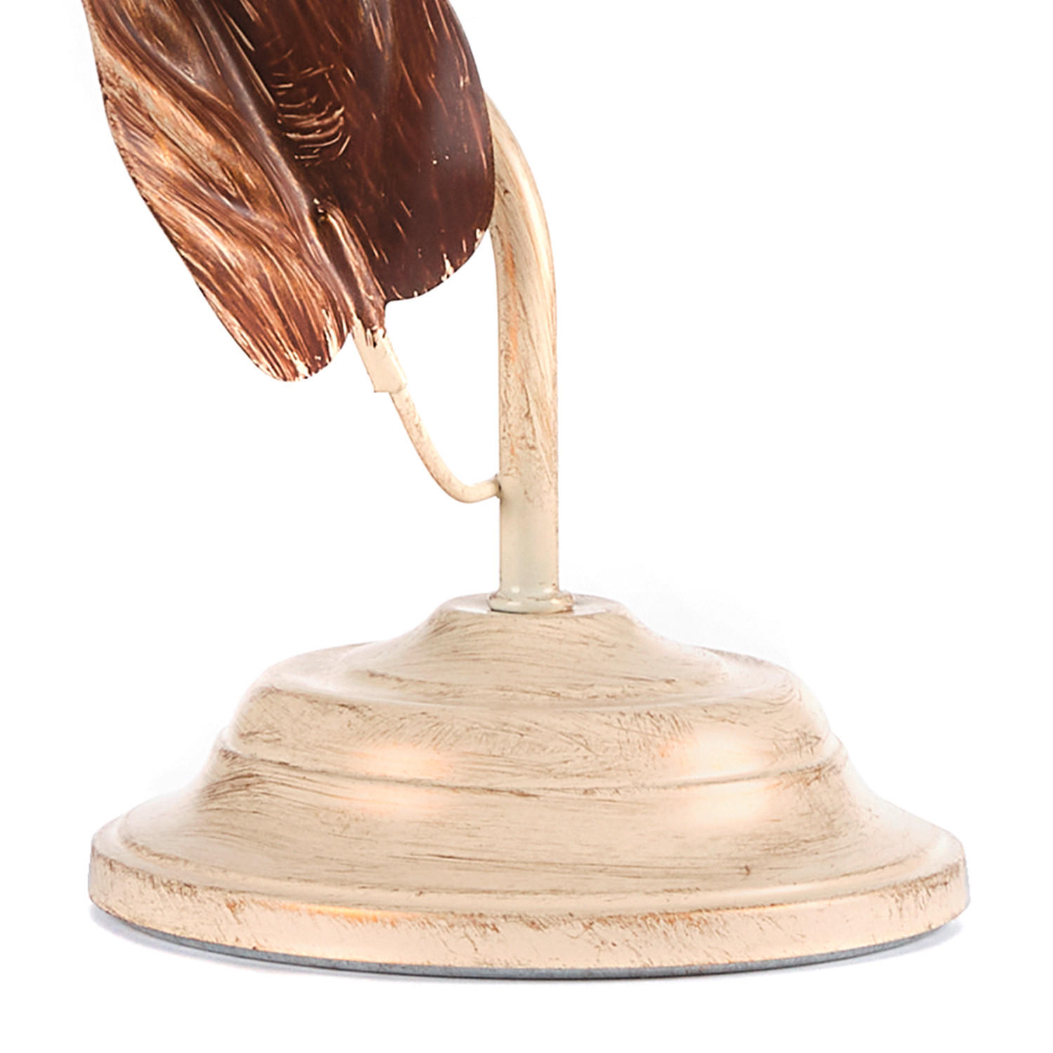 STOLNÁ LAMPA, E14, 29/35 cm  - Natur, kov/sklo (29/35cm)