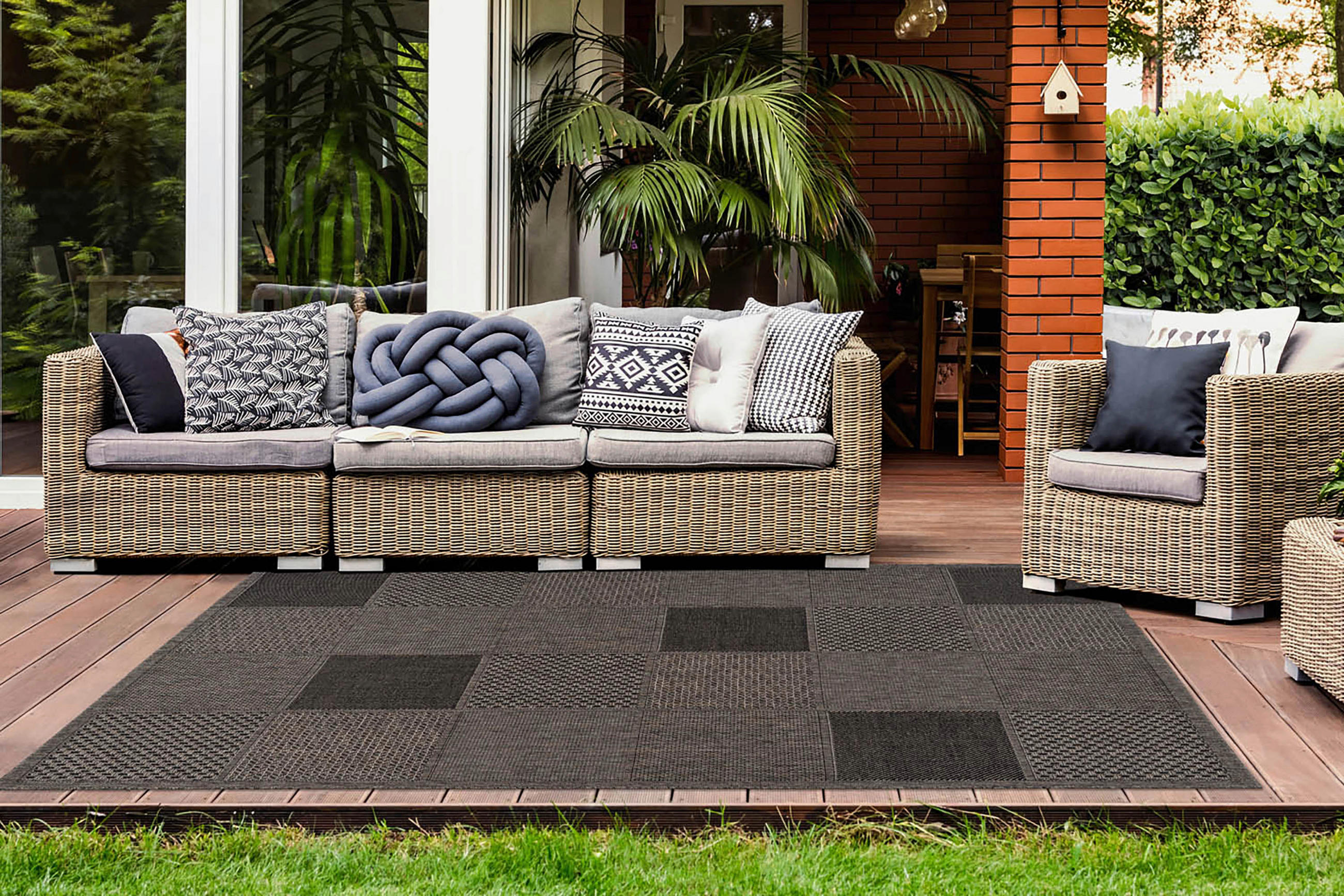 TEPIH taupe - taupe, Basics, tekstil/plastika (120/170cm)