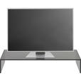 TV-AUFSATZ in Grau  - Grau, Design, Glas (80/14/35cm) - Xora
