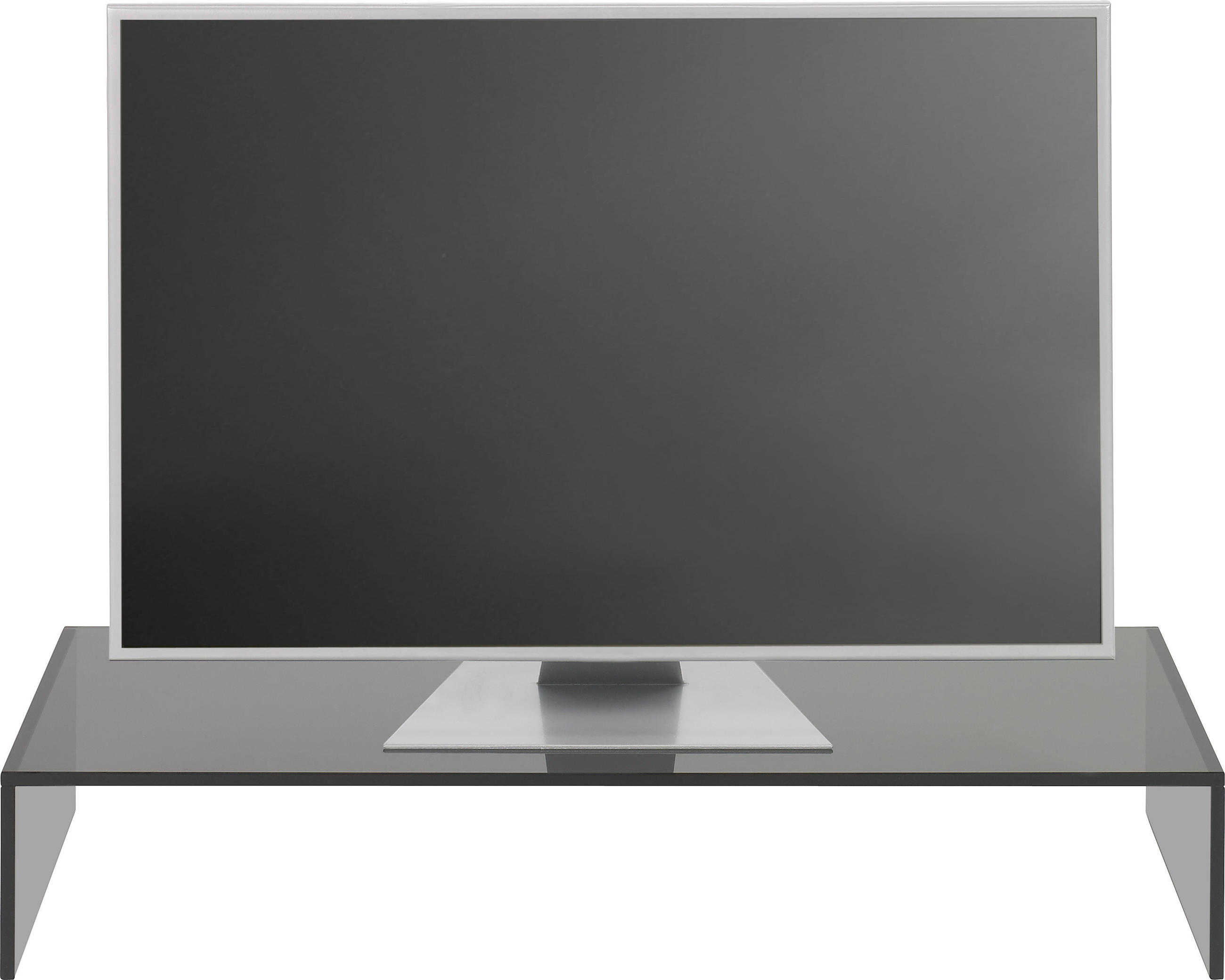 TV-AUFSATZ in Grau  - Grau, Design, Glas (80/14/35cm) - Xora