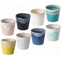 ESPRESSOTASSENSET 80ML GRESPRESSO 8-teilig  - Türkis/Blau, Basics, Holz/Keramik - Costa Nova