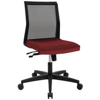 DREHSTUHL  in Flachgewebe, Netz Schwarz, Bordeaux  - Bordeaux/Schwarz, MODERN, Kunststoff/Textil (45/84-97/44cm) - Topstar