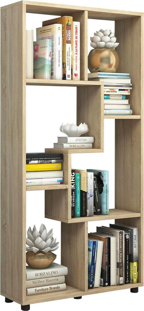 REGAL Sonoma Eiche  - Schwarz/Sonoma Eiche, Basics, Holzwerkstoff/Kunststoff (60/119/20cm) - MID.YOU