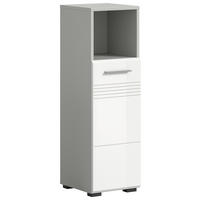 SPODNÁ SKRINKA, biela, sivá, 30/95/30 cm - čierna/sivá, Modern, kompozitné drevo/plast (30/95/30cm) - MID.YOU