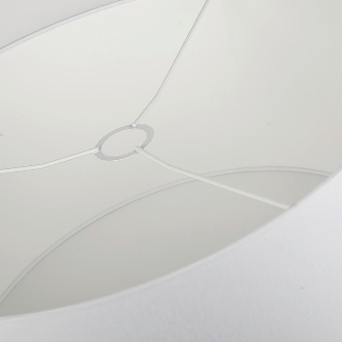 LEUCHTENSCHIRM Chintz {item..attr('I-DIMENSION'),[ ]}{itemattr('O-DIMENSION'),[ ]} - Weiß, Basics, Textil/Metall (50/25cm)