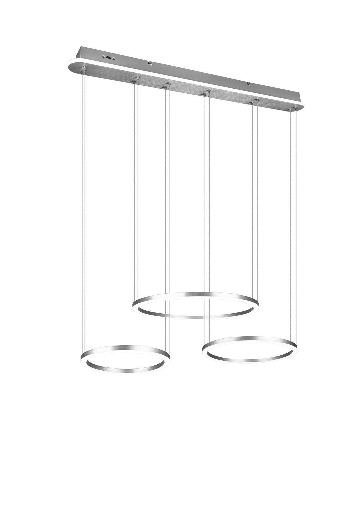 LED SVJETILJKA VISEĆA   90/150/50 cm     Morrison  - boje nikla, Design, metal (90/150/50cm)