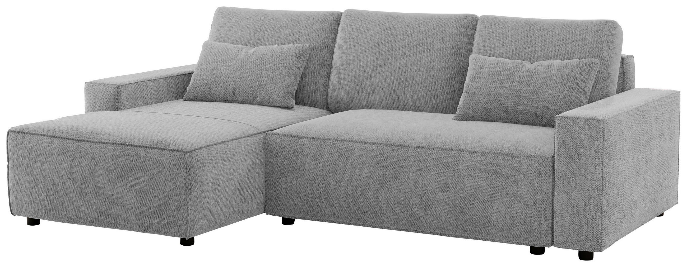 Thumbnail - Livetastic Eckschlafsofa, Silber, Textil, Uni, 4-Sitzer, Füllung: Schaumstoff, 247x154 cm, Made in EU, Rücken echt, Wohn...