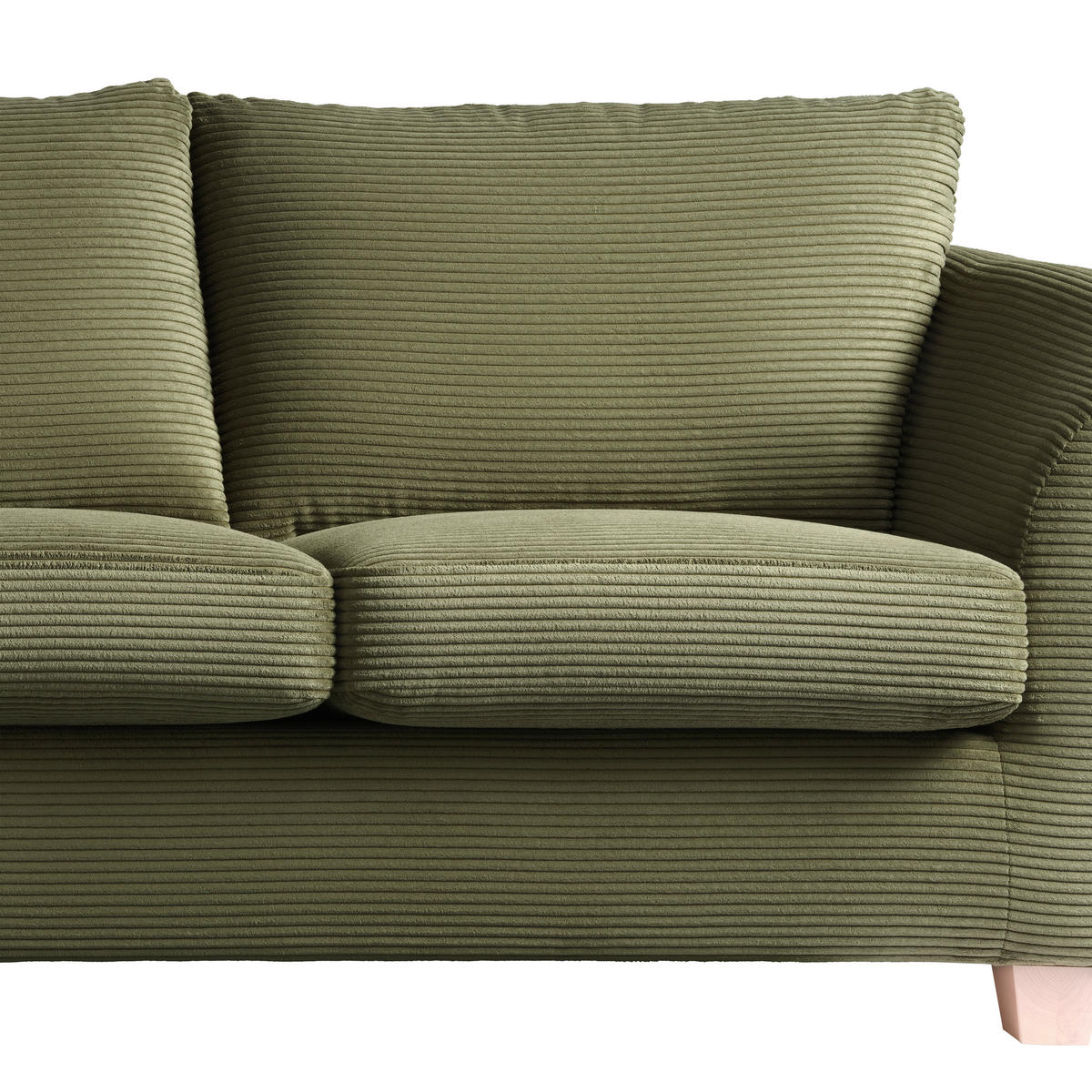 2-SITS SOFFA i textil grön  - grön/mörkgrön, trä/textil (190/70-85/95cm) - MID.YOU