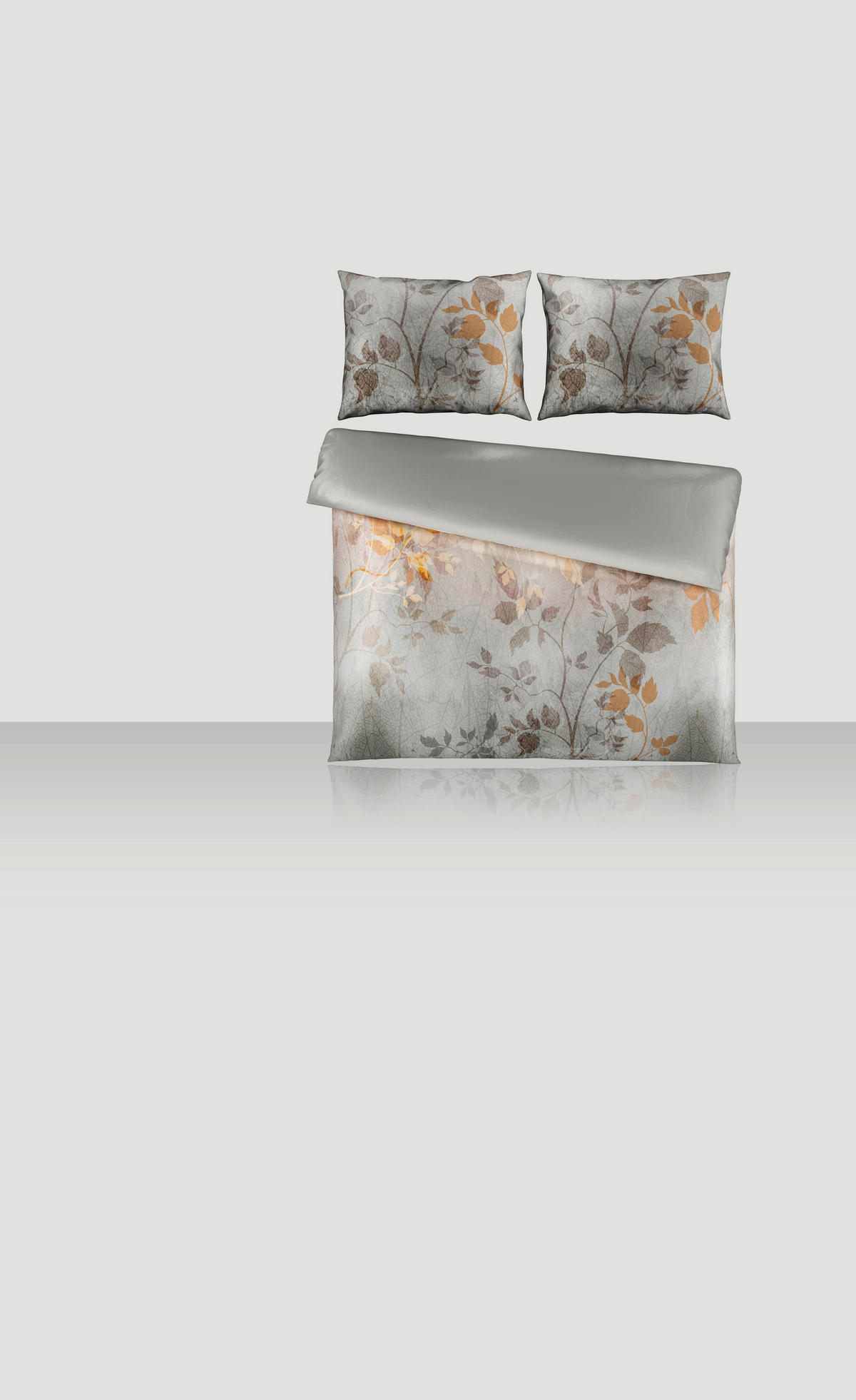 OBOJESTRANSKA POSTELJNINA ROSALIE 200/200 cm saten zlate barve  - zlate barve, Design, tekstil (200/200cm) - Novel