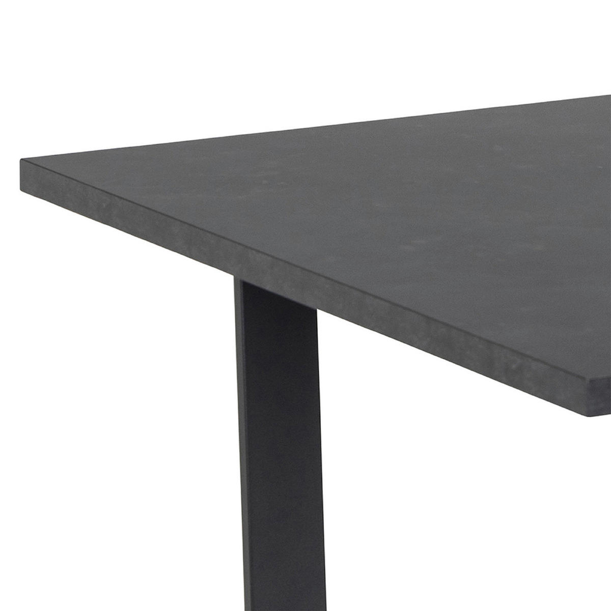 JEDÁLENSKÝ STÔL, čierna, 160/90/75 cm - čierna, Design, kov/kompozitné drevo (160/90/75cm) - MID.YOU
