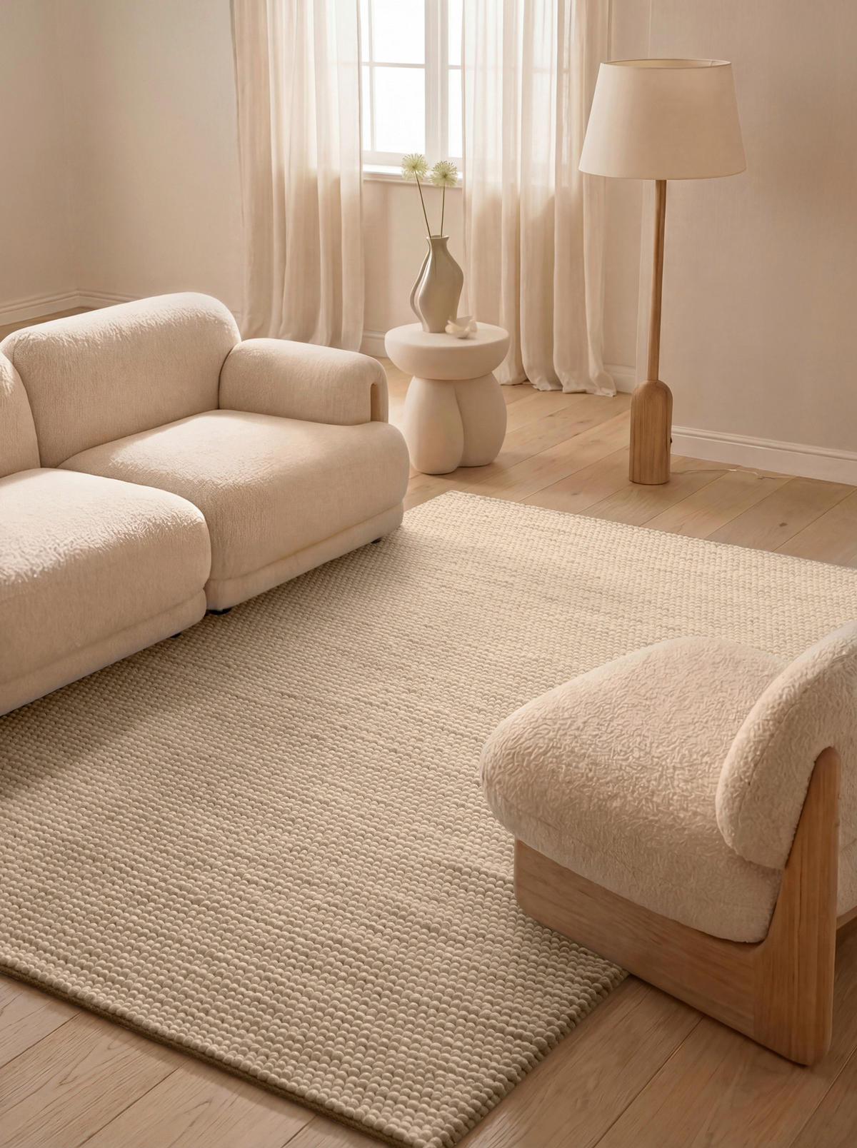 WOLLTEPPICH 120/170 cm Richmond Beige rechteckig  - Beige, KONVENTIONELL, Textil (120/170cm) - Ted Baker