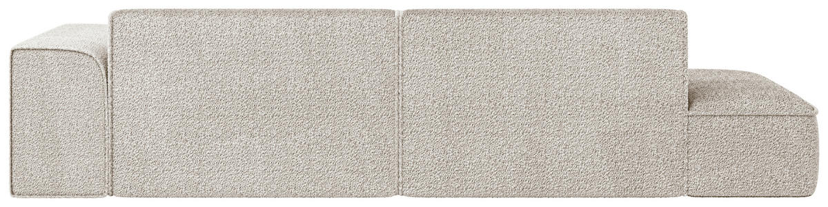 ECKSOFA BILLUND in Cord Sandfarben  294/165 cm  - Sandfarben/Schwarz, KONVENTIONELL, Holzwerkstoff/Kunststoff (294/165cm) - Livetastic