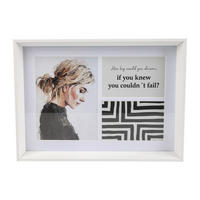 RAM ZA VIŠE SLIKA  27/36,8/4 cm        - bela, Osnovno, papir/staklo (27/36,8/4cm) - Monee