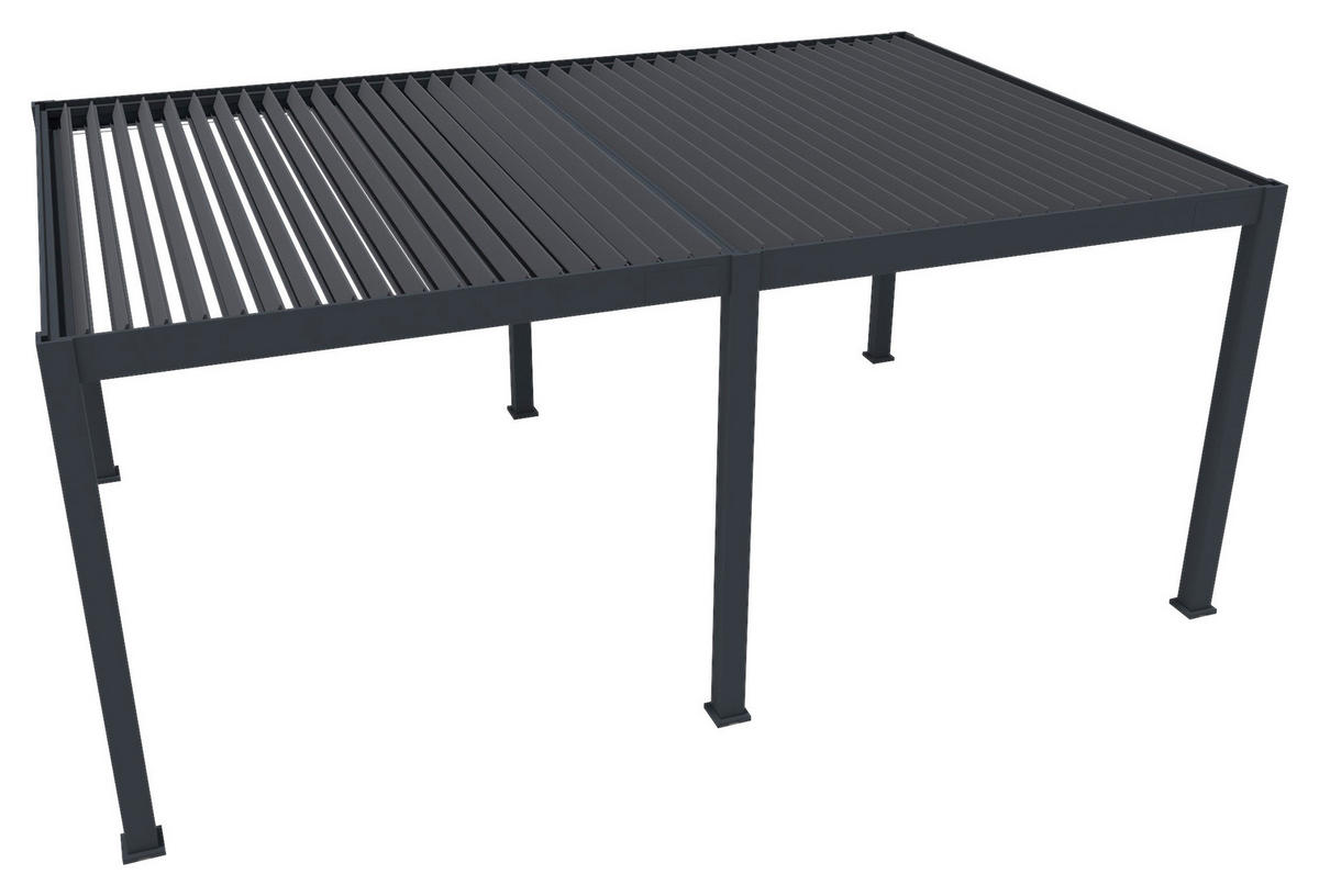 PERGOLA 600/255/400 cm   - Anthrazit, Basics, Metall (600/255/400cm) - Gardenson