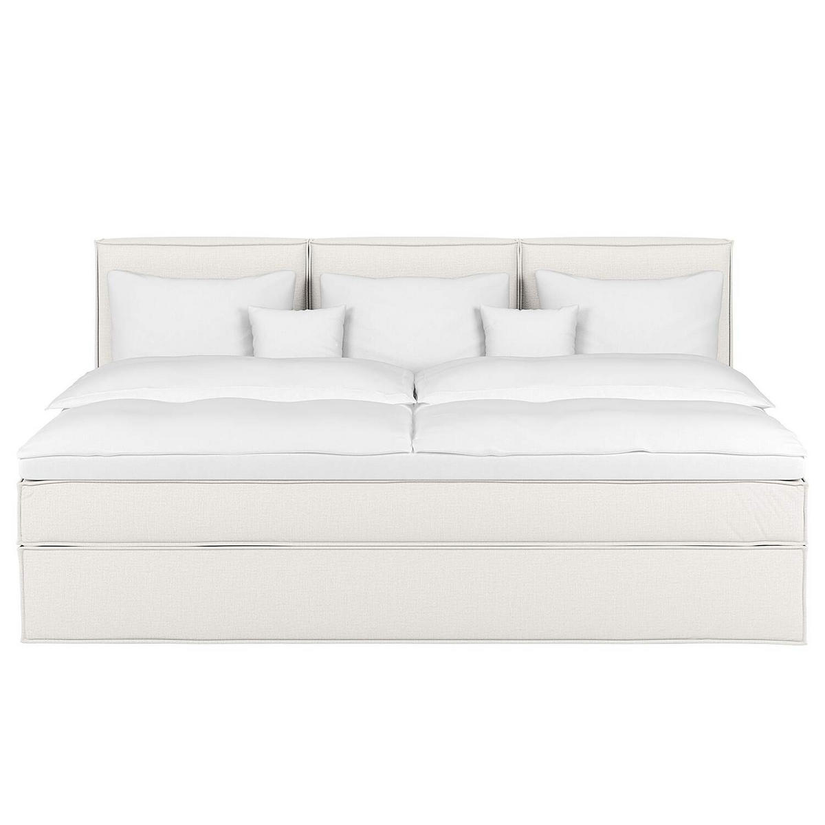 BOXSPRINGBETT 270/220 cm  in Creme  - Creme, Design, Textil (270/220cm) - home24