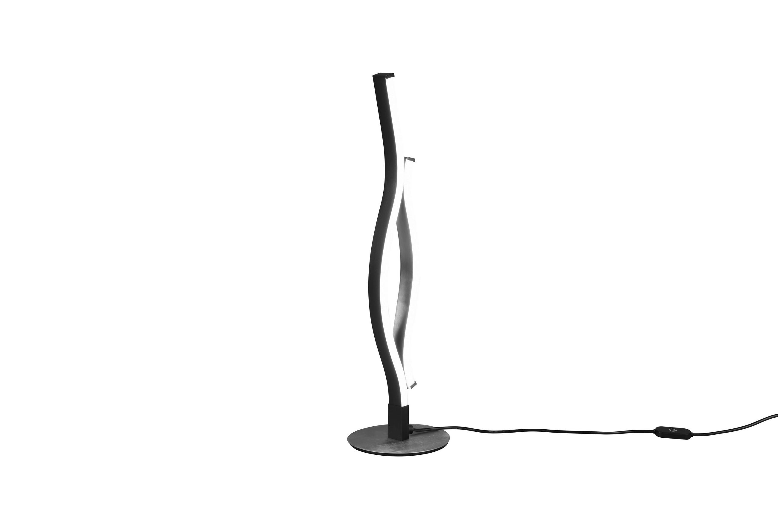 LED-TISCHLEUCHTE Blaze 13,5/48 cm   - Schwarz, Basics, Metall (13,5/48cm) - Trio Leuchten