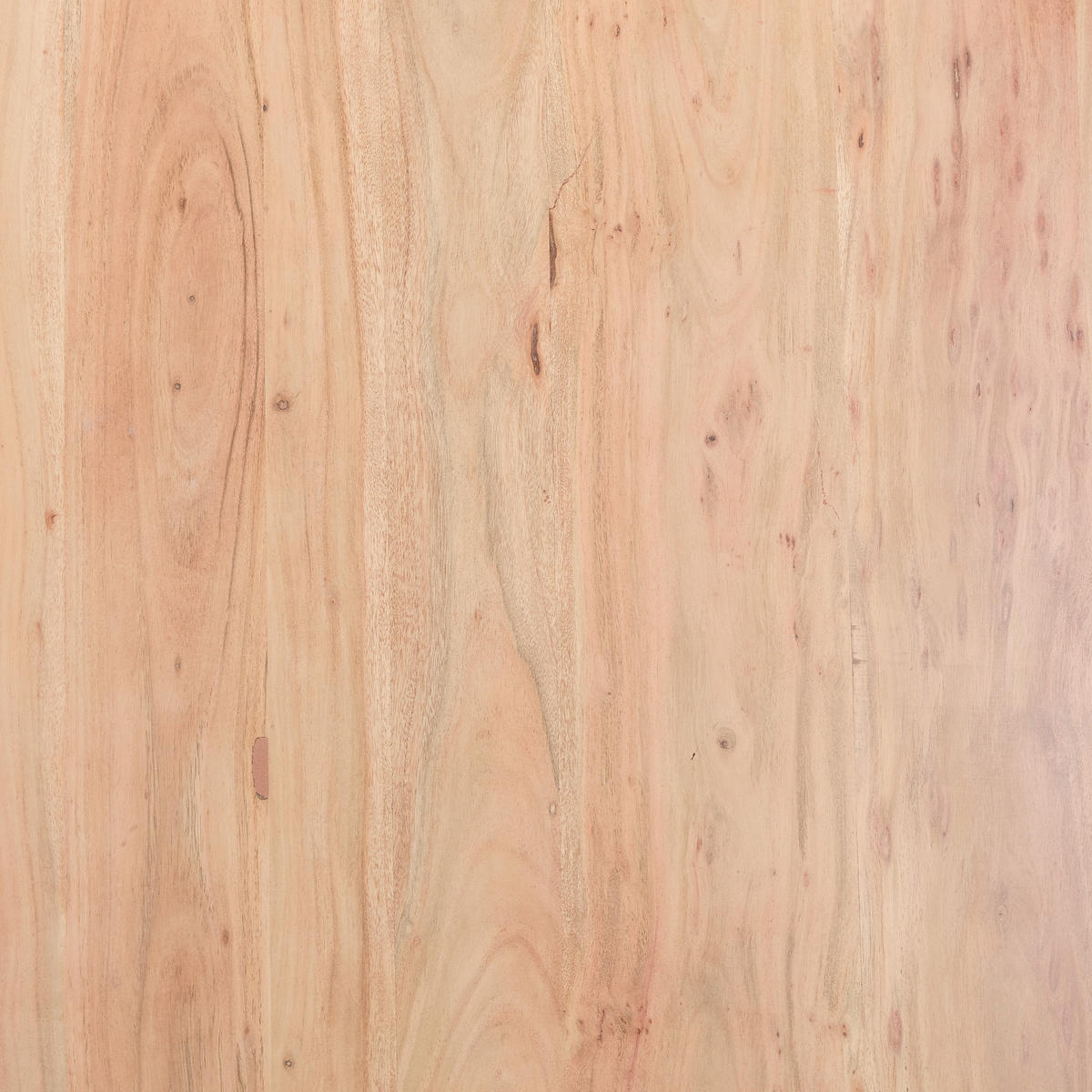 ESSTISCH in Holz, Metall 130/130/76 cm  - Schwarz/Akaziefarben, LIFESTYLE, Holz/Metall (130/130/76cm) - Landscape