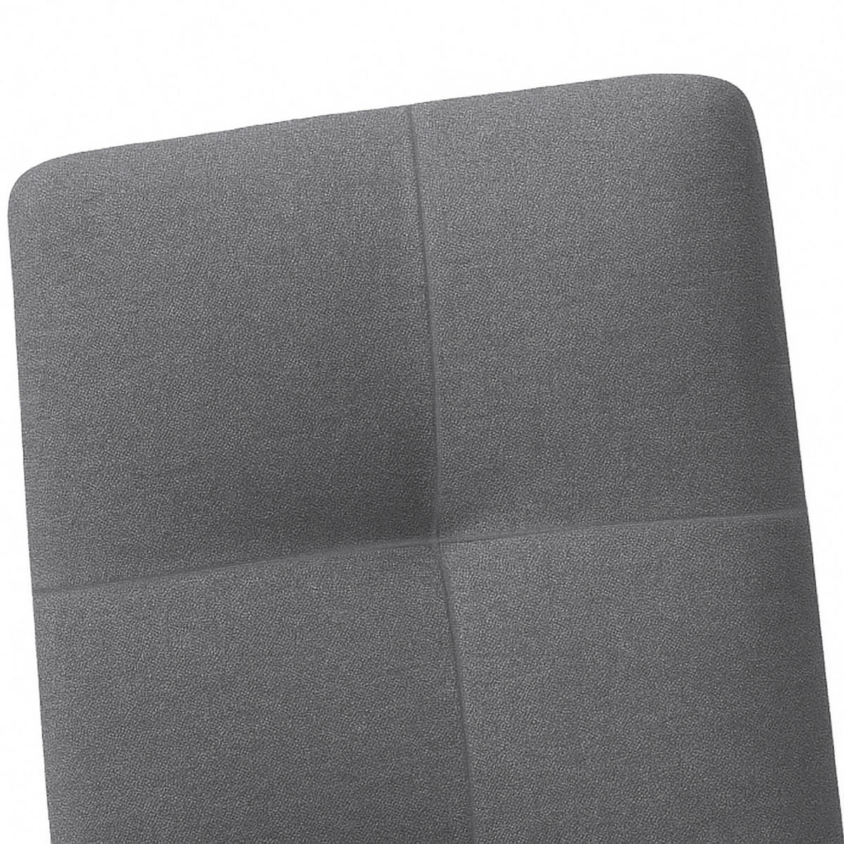 SCHWINGSTUHL-SET 2 Stück  in Eisen Webstoff  - Anthrazit/Schwarz, MODERN, Textil/Metall (45/97/61cm) - MID.YOU