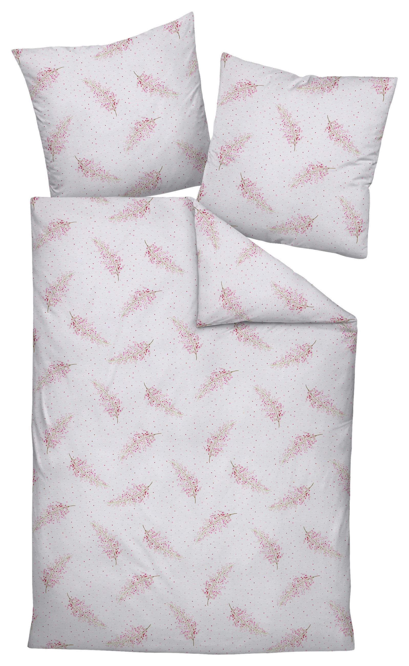 BETTWÄSCHE Seersucker 135/200 cm  - Rosa, Design, Textil (135/200cm) - Janine