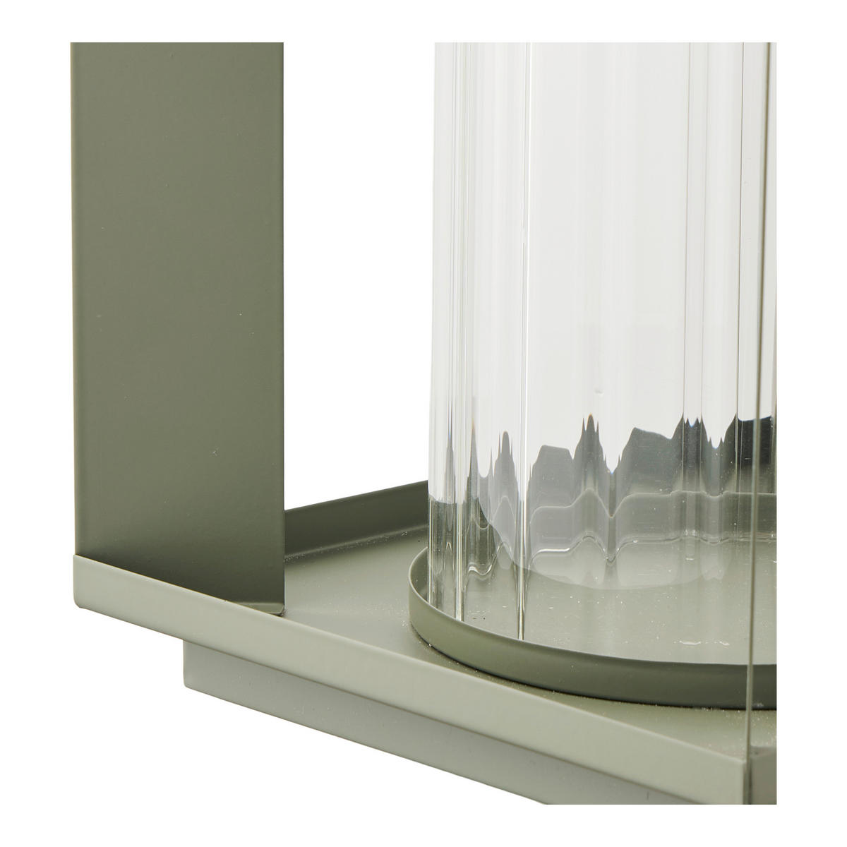 LATERNE - Grün, Basics, Glas/Metall (18/20,5/18cm)
