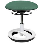 DREHHOCKER Schwarz, Weiß, Dunkelgrün  - Dunkelgrün/Schwarz, Basics, Kunststoff/Textil (38,5/38-46/38,5cm) - Xora