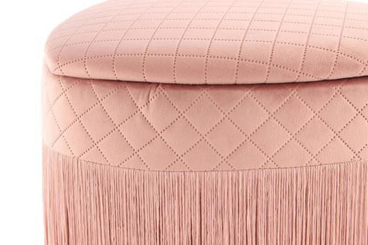 TABURET, dřevo, plast, kompozitní dřevo, 43/42/48 cm - růžová, Basics, dřevo/kompozitní dřevo (43/42/48cm)