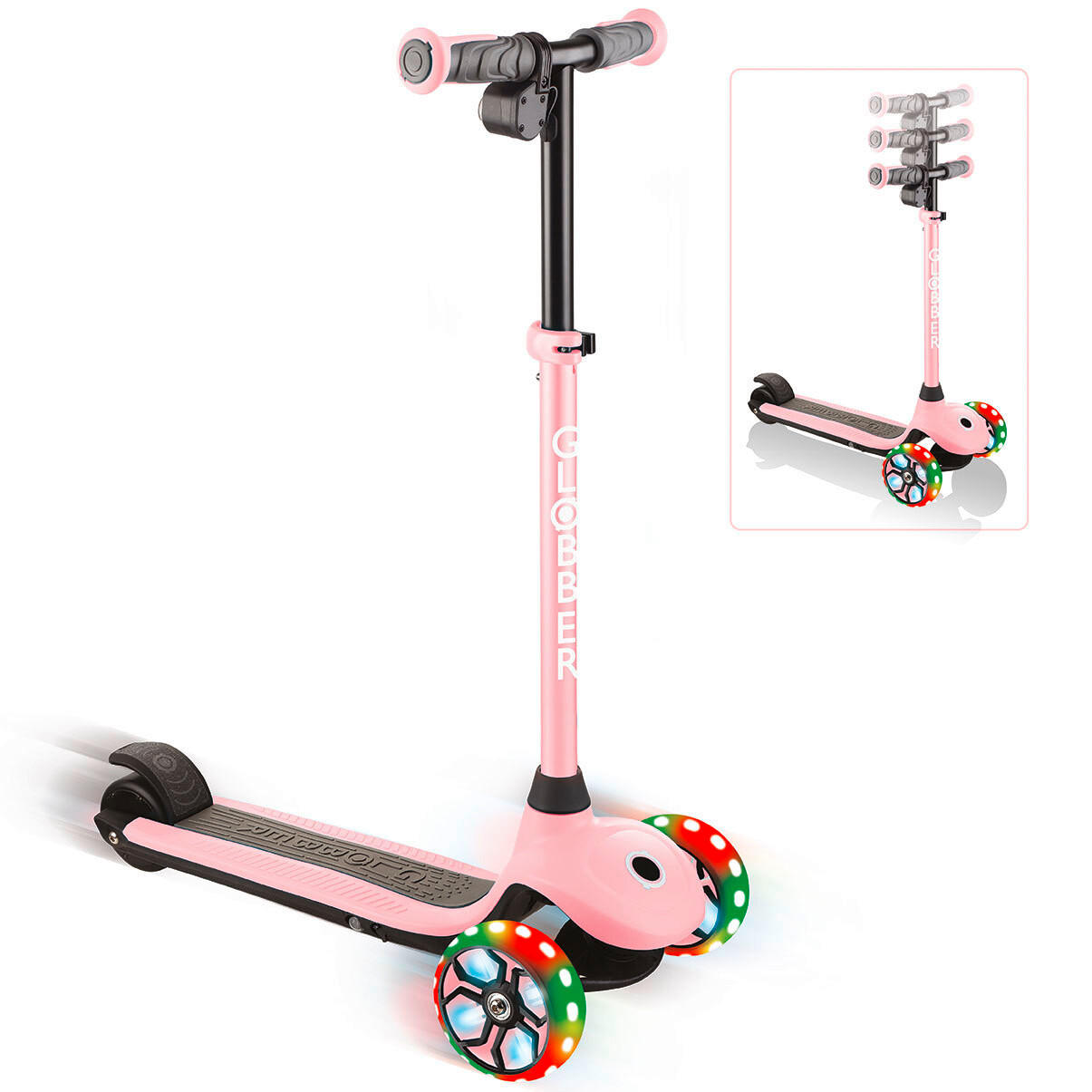 KINDER-E-SCOOTER ONE K E-MOTION 4 PLUS  - Rosa, LIFESTYLE, Kunststoff (62,0/29,0/76,0cm) - GLOBBER