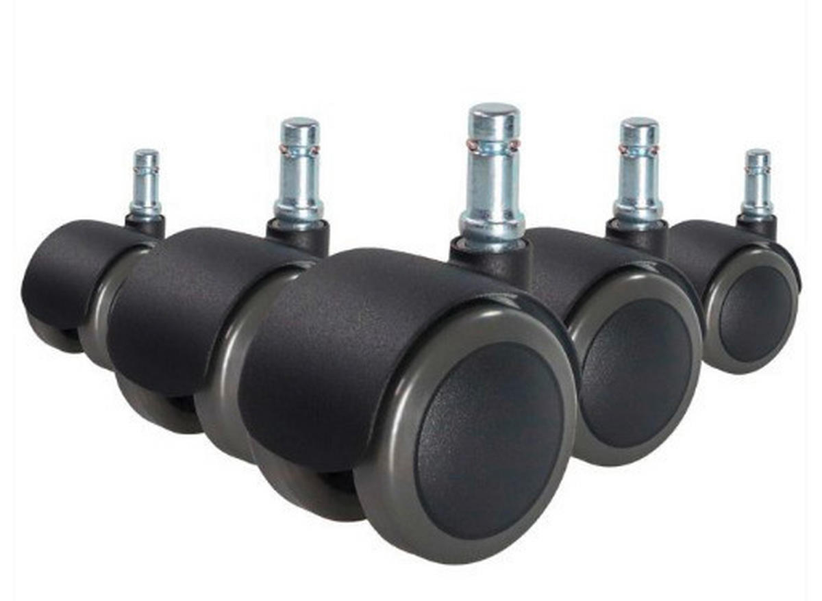 DREHSTUHLROLLE - Schwarz, Basics, Kunststoff (5/6,1/5cm) - MID.YOU