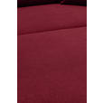 ECKSOFA  in Webstoff Dunkelrot  304/196 cm  - Schwarz/Dunkelrot, KONVENTIONELL, Textil/Metall (304/196cm) - Hom`in