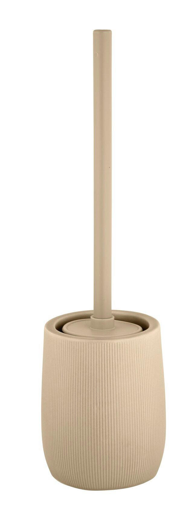 WC-BÜRSTENGARNITUR - Beige, Basics, Keramik/Kunststoff (12/39,5/12cm) - Wenko