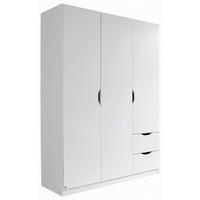 DREHTÜRENSCHRANK 136/197/54 cm 3-türig Weiß  - Weiß, MODERN, Holzwerkstoff (136/197/54cm) - Rauch Möbel