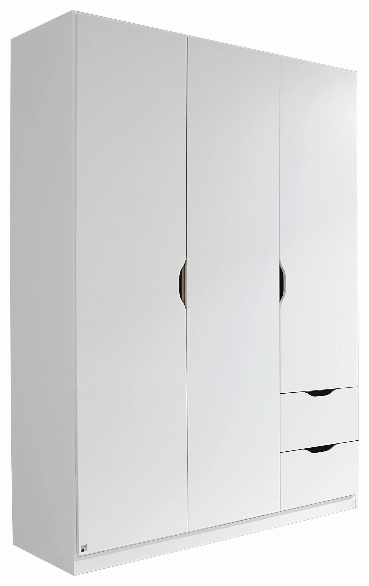 DREHTÜRENSCHRANK 136/197/54 cm 3-türig Weiß  - Weiß, MODERN, Holzwerkstoff (136/197/54cm) - Rauch Möbel