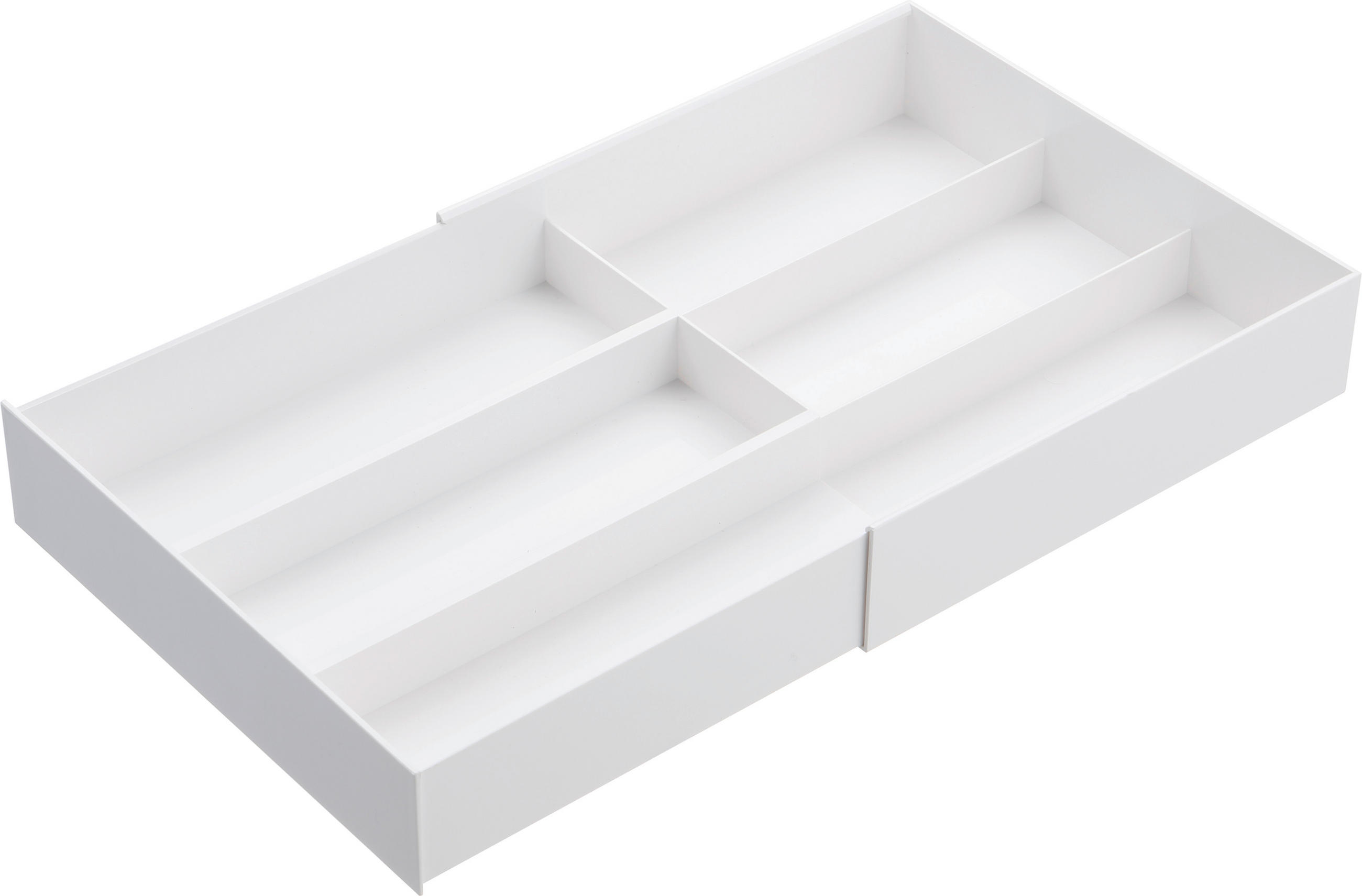 TISCHORGANIZER 25/24,6/6 cm  - Weiss, Basics, Kunststoff (25/24,6/6cm)
