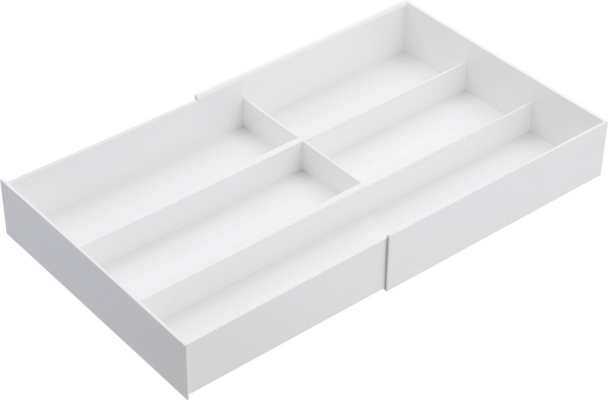 TISCHORGANIZER 25/24,6/6 cm  - Weiss, Basics, Kunststoff (25/24,6/6cm)