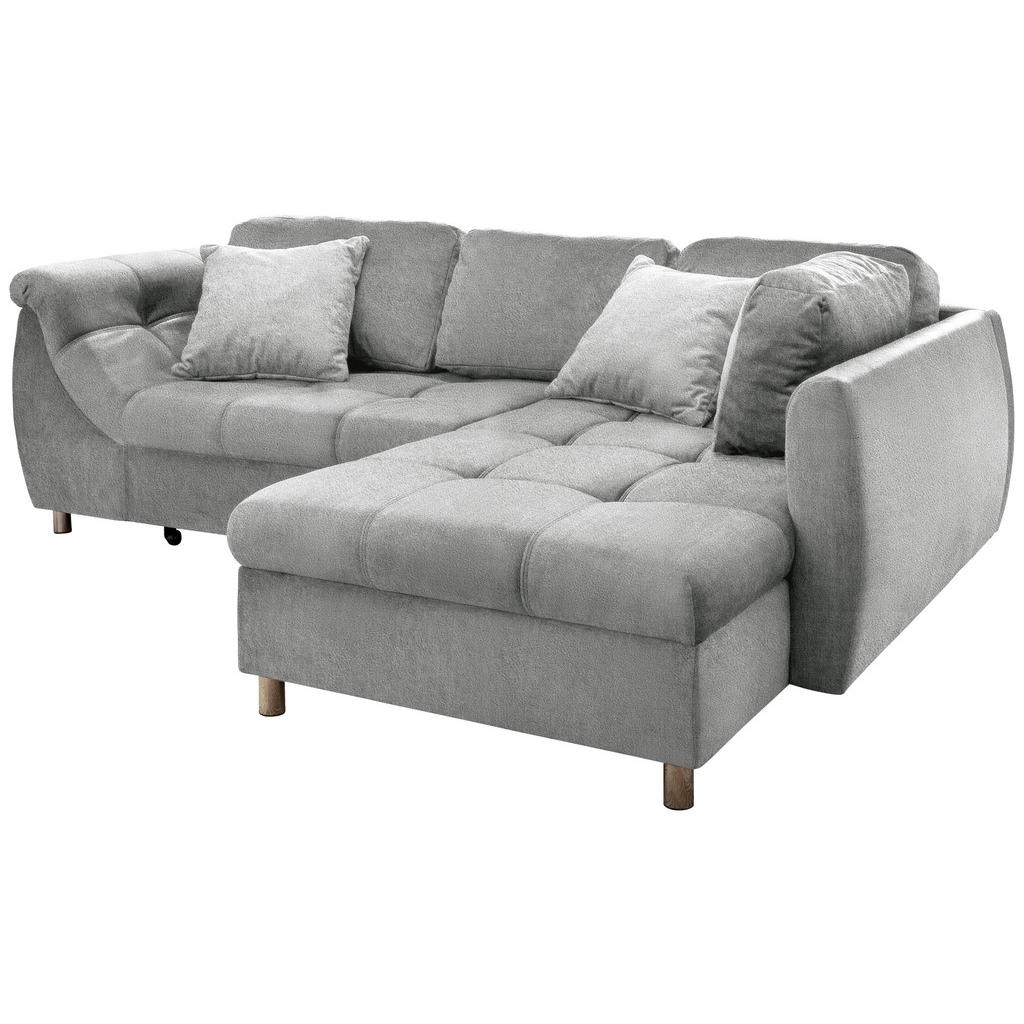 Thumbnail - Livetastic Ecksofa, Silber, Textil, Uni, 4-Sitzer, Füllung: Schaumstoff, L-Form, Ottomane rechts, 250x190 cm, Wohnzimmer...