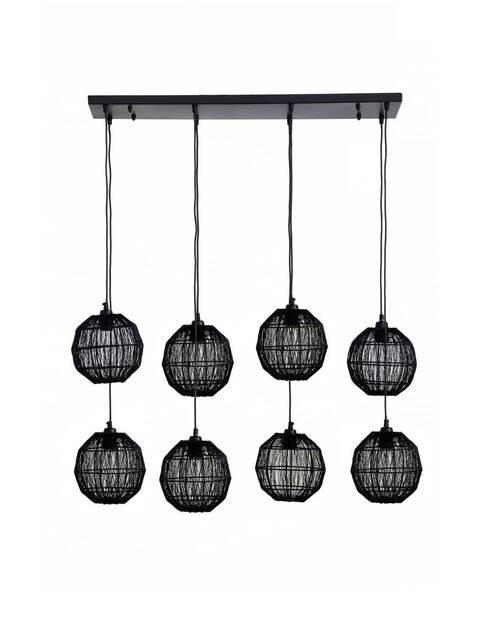 HÄNGLAMPA 94/24/140 cm  - svart, Basics, metall (94/24/140cm) - Globo