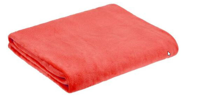 PLÉD, polyester, 150/200 cm - koralová, Basics, textil (150/200cm) - Boxxx